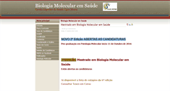 Desktop Screenshot of biologiamolecularemsaude.egasmoniz.edu.pt