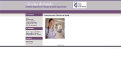 Desktop Screenshot of cienciasdasaude.egasmoniz.edu.pt